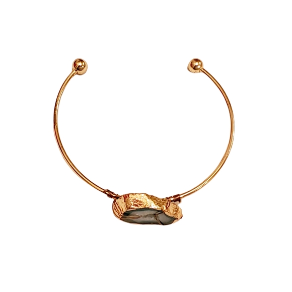 Wire Wrapped Geode Bracelet - Picture 4 of 7